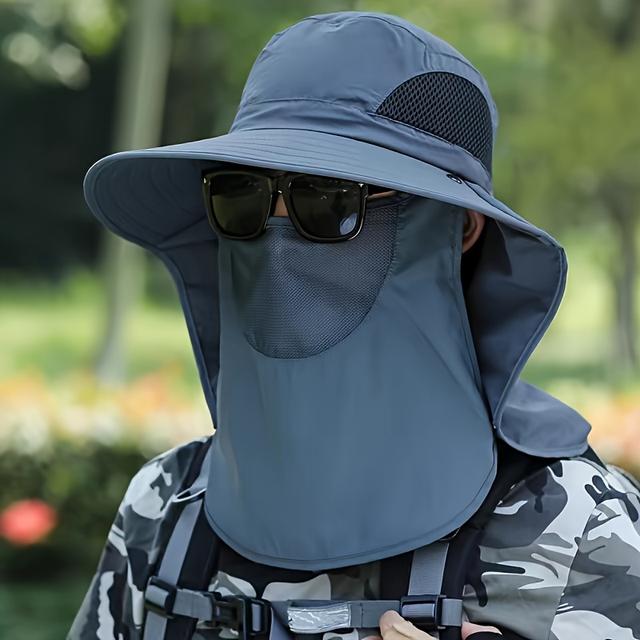 TEMU Essential Wide-brimmed Sun Hats For Men And Women For Summer Outdoor Activities - Fishing, Beach , And Cycling