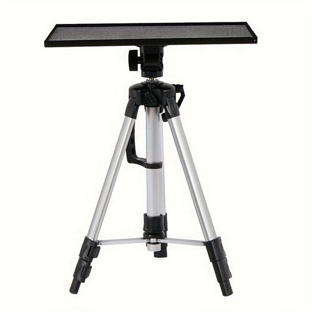 TEMU Universal Projector Tripod Stand Height Adjustable Dvd Player Laptop Floor Stand With Tiltable Tray And Carry Bag Foldable Portable For Home Offices