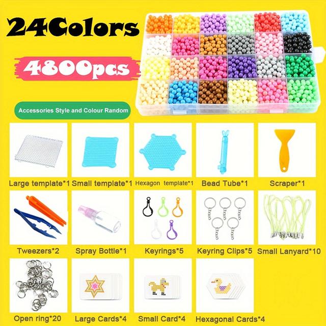 TEMU Random Colors15/24 Magic Water Beads magic Water Beads Puzzle Set Diy Handmade Cell Phone Bag Accessory Birthday Gift (accessories Style And Color Random)
