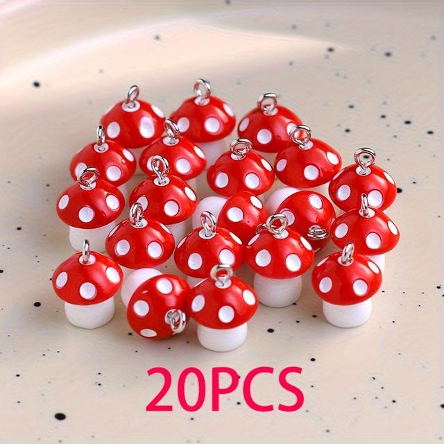 TEMU 20 unidades/50 unidades 8 Cores Resina Pequeno Pingente de Charm de Colorido para Colares Brincos Acessórios de Joalharia