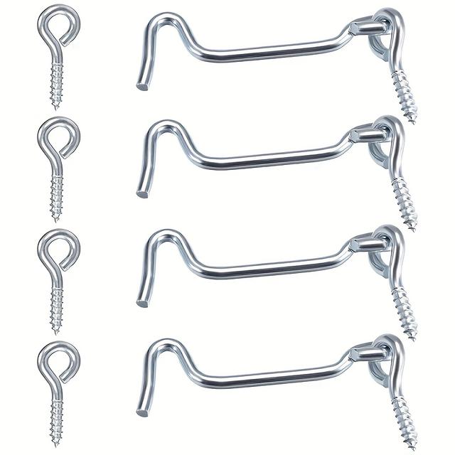 TEMU 4pcs Of 1.5-inch Cabin Door Latches With Screws For Installation