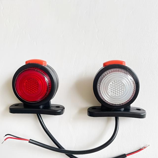 TEMU K1 Waist Light Trailer Three-sided Circular Truck Light 10-30v Trailer Modification Light, Car Rear Ambient Light, Multi-functional Auxiliary Light, Without Battery