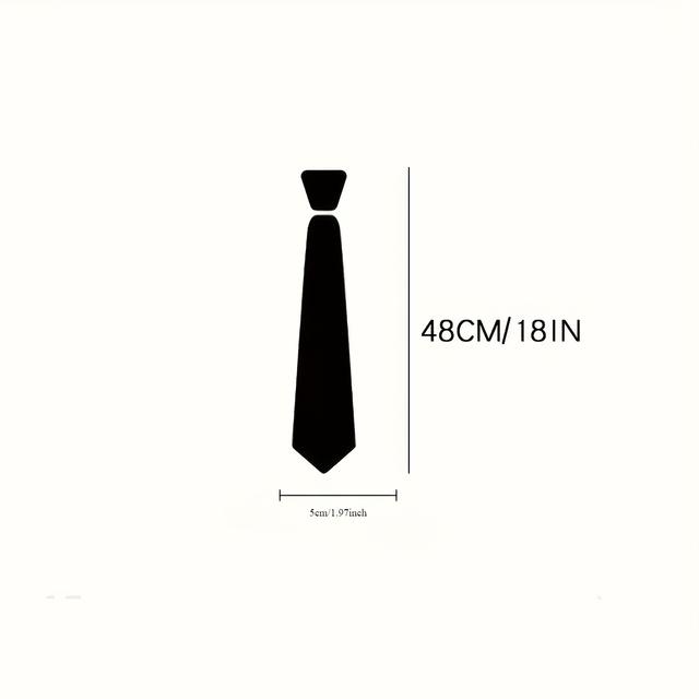 TEMU Corbata con Cremallera Elegante para Hombre de 1 Pieza - Corbata Ajustable de Poliéster con Tiradores Decorativos, Diseño Tejido para Negocios y Uso Casual, Ideal para Ocasiones Formales