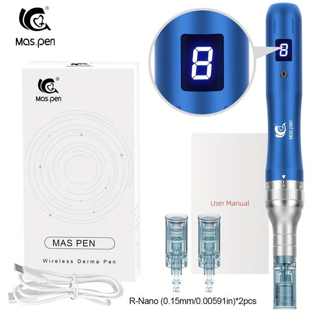 TEMU 8 N6 Wireless Derma Pen With 2 Nano 0.15mm Replacement Tips