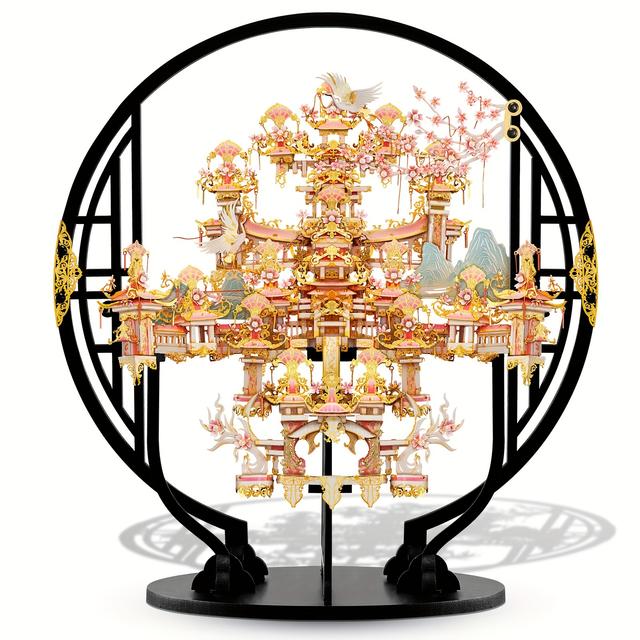 TEMU Puzzle 3D Piececool pour Adultes - Kit de Construction Métallique , Stimulant pour Adultes, Kit DIY Puzzle Métallique, Cadeau Créatif & Décoration pour Maison/Bureau