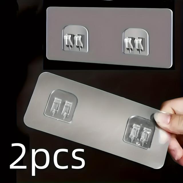 TEMU 2pcs -install No-drill - Contemporary , Plastic, -mounted For And Organization