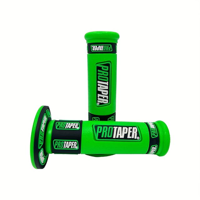 TEMU Colored Handlebar Grips For Motorcycle Modifications, In Colors, , Durable, And Resistant To Sweat. Compatible With Dirt Bikes, Street Bikes, And Racing Vehicles. Universal Size Of 2.2cm/2.4cm