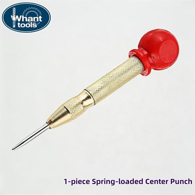 TEMU Металевий автоматичний пробійник | Регульований ударний пружинний інструмент для пробивання для позиціонування при свердління, -ванадієва , сумісний з дрилем