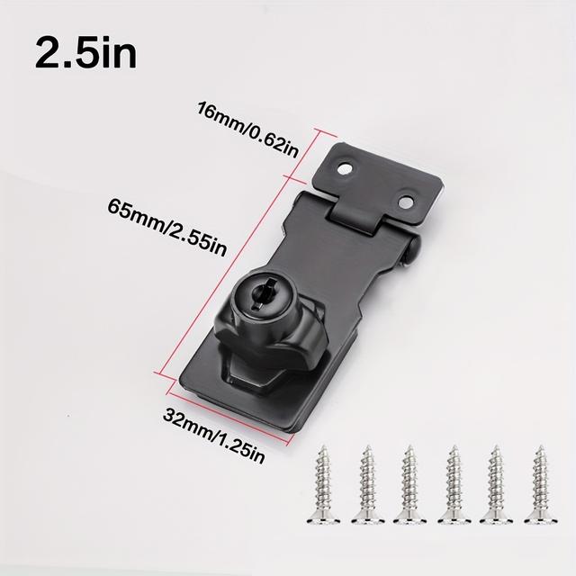 TEMU ドア、キャビネット、郵便受け、引き出し用のキャムシリンダーデザインを備えた1個の多用途金属ィ家具ロック - 破損しない電気めっき仕上げ、2本の鍵と6本のネジが付属、簡単な組み立て、家庭やオフィスで使いやすい多目的 - ブラック/シルバーグレー