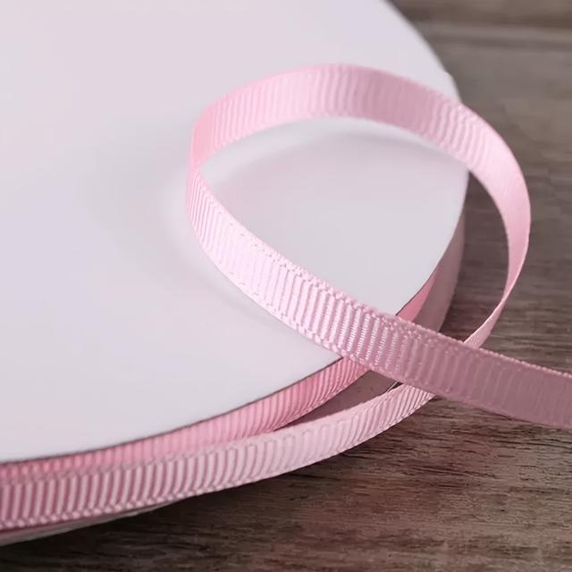 TEMU 100 Yards Of 1cm Wide Ribbon With A Bow, 10mm Double-sided Ribbed Ribbon, And A 1cm Wide Flat Woven Tape