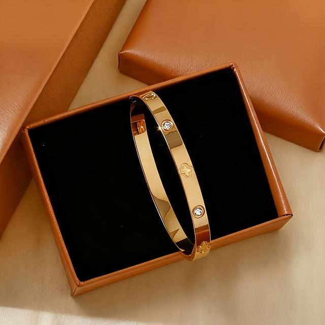 TEMU 2/1 szt. Niskobudżetowa, , słodka i urocza bransoletka ze stali nierdzewnej, odporna na utlenianie i deformacje, prezent niespodzianka dla mamy i dziewczyny