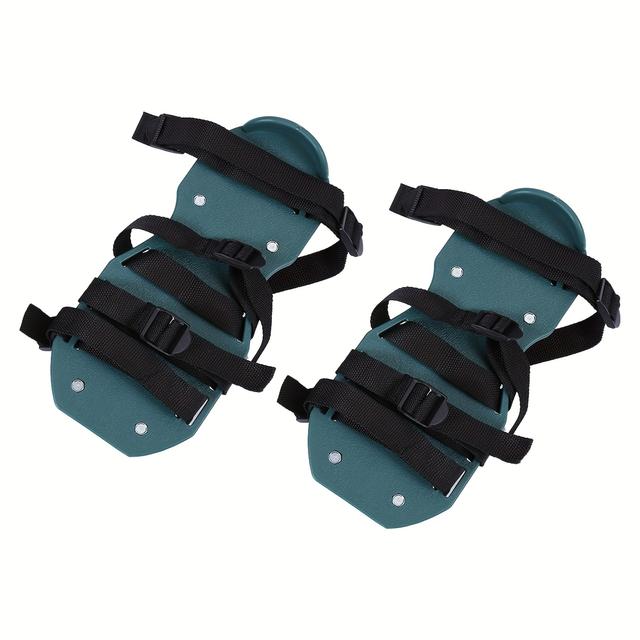 TEMU Nail Shoes Professional Lawn Aerator With Plastic , Scarifier Lawn Scarifier Lawn Nail Shoes With 4 Adjustable Straps For Lawn Yard
