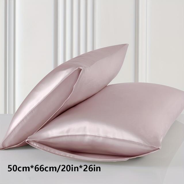 TEMU Lyxigt 100% Mularbärsilke Kuddfodral - Mjukt, Andningsbart & Hårvänligt Satinöverdrag med Kuvertstängning för Sovrumskomfort