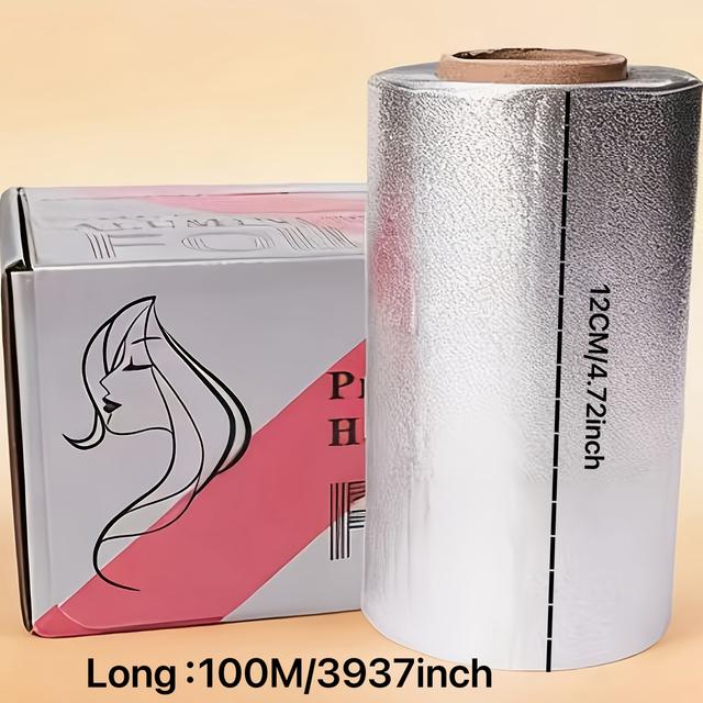 TEMU 1968.5 Inch Aluminum Foil For Curling Salons, Suitable For Hair Dyeing, Styling, And Perms – Strength Hair Foil, Optional Hair Dyeing Foil, Suitable For Salon Use