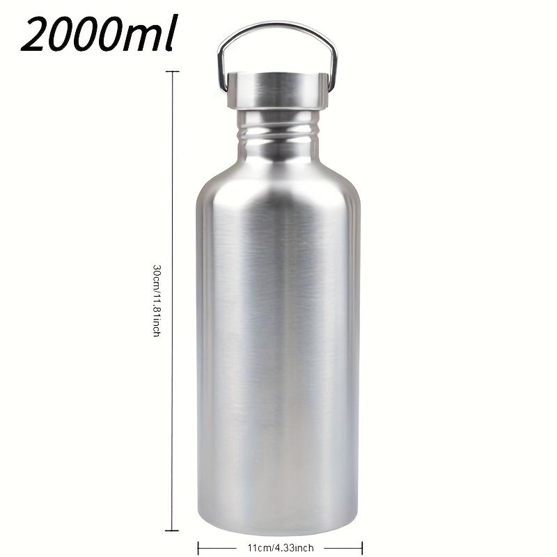 TEMU High-quality Single-layer 304 Stainless Steel Sports Water Bottle With Cup Sleeve, In 7 Different . Leak-proof Bottle, Portable Water Cup, For Gifts, Non