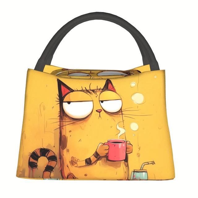 TEMU A Drinking , Reusable Outdoor Portable Insulated Lunch Box, Lunch Bag, Bento Bag, Leak-proof Insulated Cooler Bag, Food Bag, Suitable For Work, Picnics, The Beach, And Camping