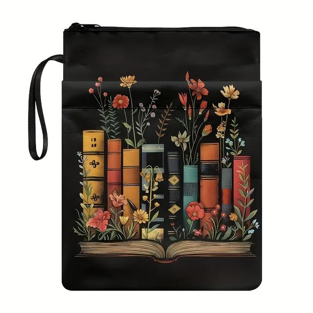 TEMU Capa de Livro em Tela com Design Floral e Vintage, Lavável, Adequada para Livros de Capa Mole, Capas de Livros Temáticas de Jardinagem e Literatura, para Amantes de Livros e Leitores