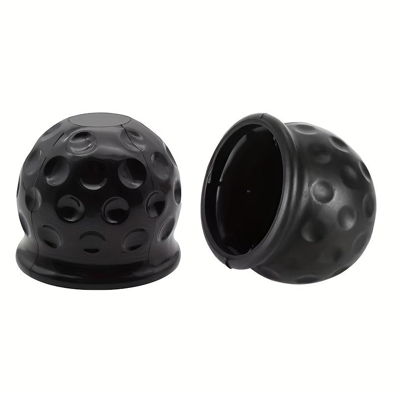TEMU 2pcs Heavy-duty Rubber Tow Bar Ball Cap Compatible For Rv,, Trailer Towing - 50mm Towball Cover With Towing Hitch, Trailer Connector (fits Most Vehicles)