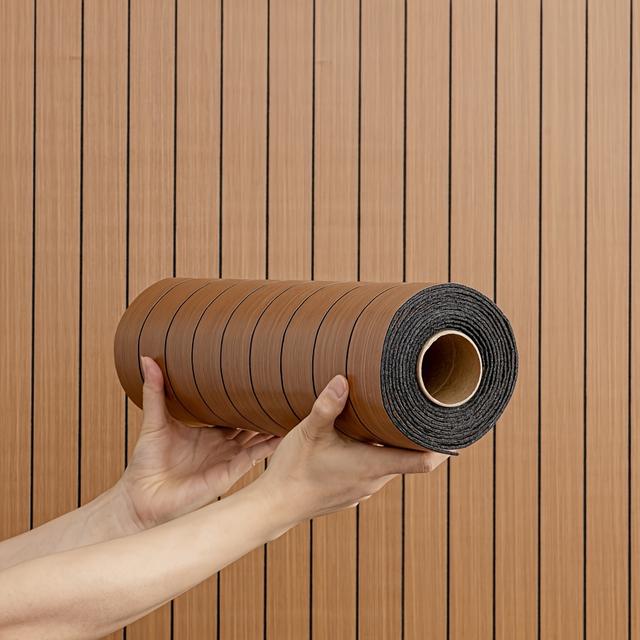 TEMU 1 Roll Self-adhesive Foam Wall Panel, 3d Thickened Grid Vinyl Wallpaper, Plastic Wall Sticker For Ceiling Partition In Various Indoor Spaces