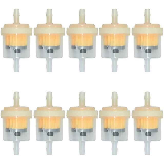 TEMU 10pcs Universal Gas Fuel Filter With Magnet For Motorcycle Atv Go Kart Accessories 3/16 Inch