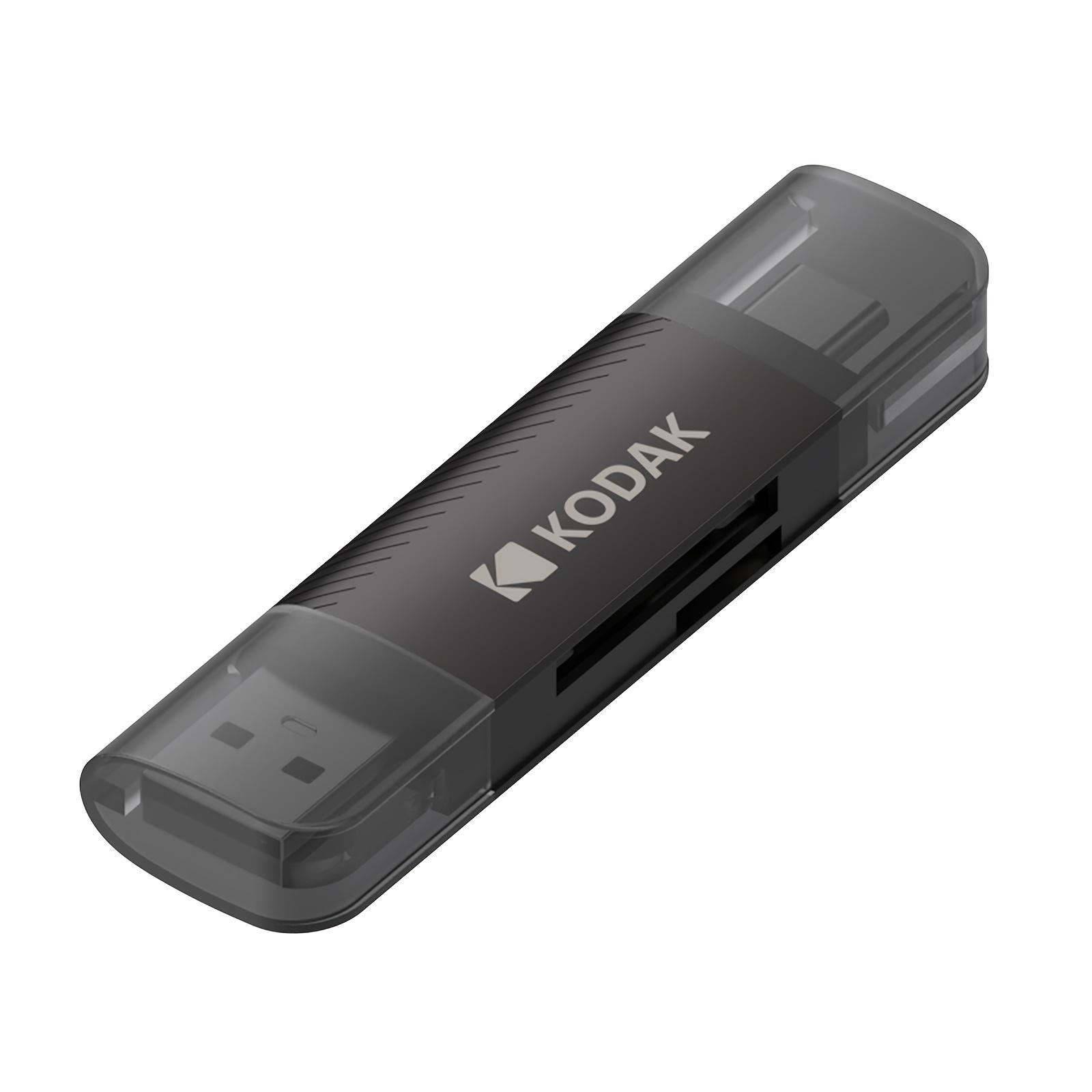 TEMU Kodak 2-in-1 Usb 3.0 Card Reader For Mobile Phones, Compatible With Sd/tf Memory Cards, Multifunctional 3.0 Type-c Universal Converter, Allows Dual-card Reading, Suitable For Tf/micro Sd, Micro