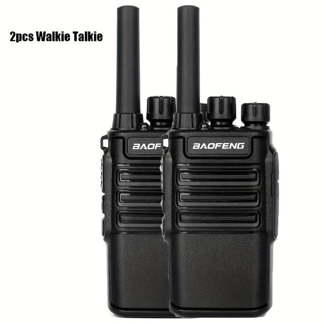 TEMU Walkie Talkie, 2pcs Walkie Talkie de Bidireccional, 2pcs Intercom Compacto Portátil con Potencia, Linterna y Gran Capacidad, 16 , Hogar Restaurante, BAOFENG