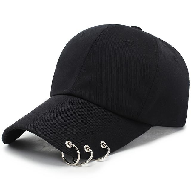 TEMU A Stylish Baseball Cap, Hip-hop Style, Adjustable, Featuring Studs, Unisex, Perfect For Outdoor Activities