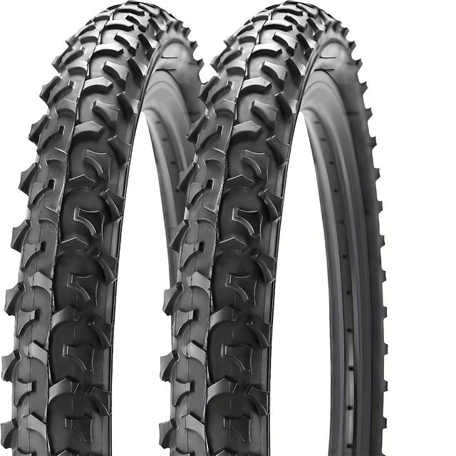 TEMU 1pc / 2pcs Pneus de VTT, 26", Pneu de Remplacement pour VTT, 26x1.95 / 26x1.75 pouces Pneu de Vélo pour VTT Tout-Terrain