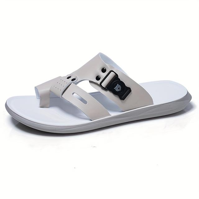 TEMU أزياء الصيف للرجال، حذاء مريح غير قابل للانزلاق على ، بتصميم سهل الانزلاق مع مقدمة مستديرة، جزء علوي من الألياف الدقيقة ونعل صناعي للرياضة العارضة على الشارع.