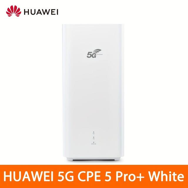 TEMU The Huawei Router 5g Cpe -h158-381 Offers 5g Speeds Of 5400mbps, Wi-fi 6 Speeds Of 7200mbps, Features A 5g Antenna, And Comes In White.