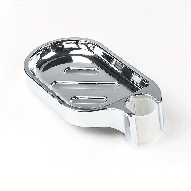 TEMU 25mm Plastic Shower Rail Soap Dish Box Soap Holder Soap Pallet Shower Rod Slide Bar Abs For Sliding Bar Bathroom Tray