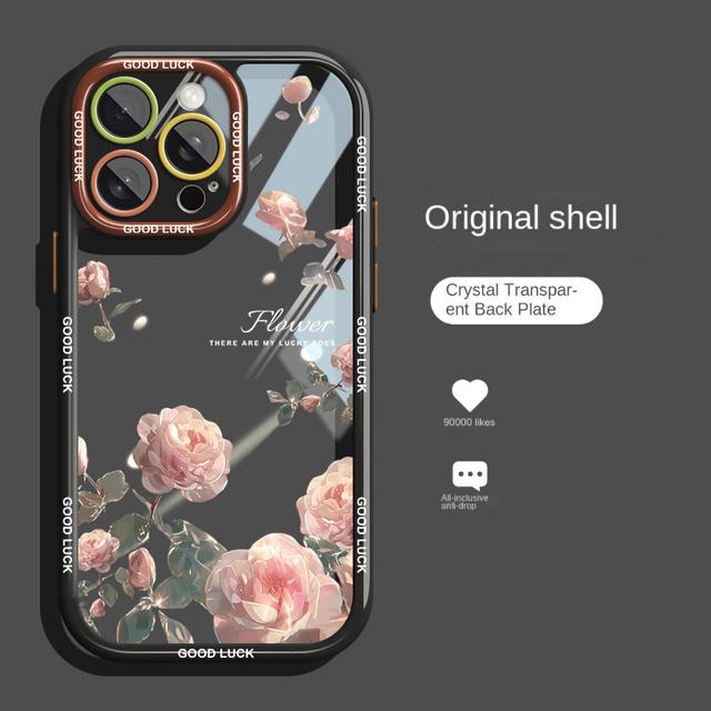 TEMU حافظة هاتف محمول شفافة باللون الوردي، تناسب آيفون 16 برو و15 برو، حافظة عالية الجودة للذكور والإناث، تناسب 14 برو/ 13 برو/ 12 برو/ 12، غلاف مضاد للسقوط ومقاوم للخدوش.