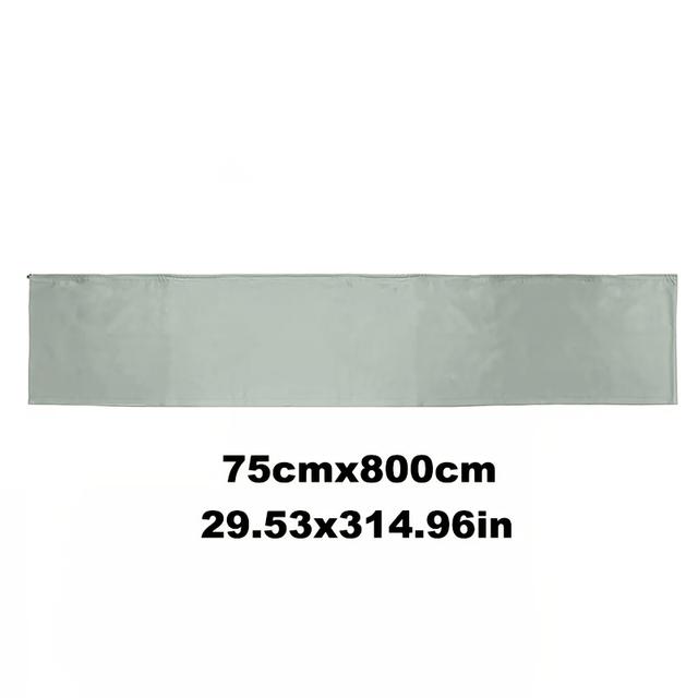 TEMU 3-8 Meter RV Unterbodengitter, 50/75 cm hoch, RV Wohnwagen Markise Zugluftschutz