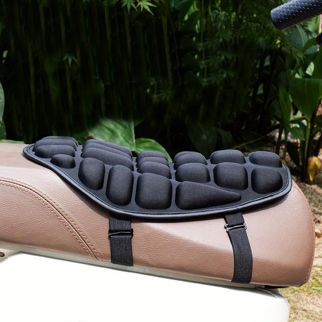 TEMU A Motorcycle Seat Cushion Non-slip, Breathable, And Shock-absorbing, Suitable For Universal Motorcycle And Electric Vehicle Additions