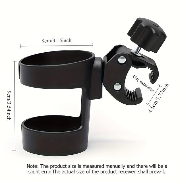 TEMU 1pc Of A Rotating Universal Cup Holder, Featuring A Base, Suitable For Vehicles, Electric Bikes, Bicycles, And Motorcycles. It Has A Durable , Essential For Outdoor Cycling And Walking