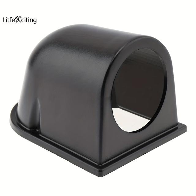 TEMU Universal Black 52mm Single Hole Gauge Cup Mount Holder For Car/ Vehicle/ Boat