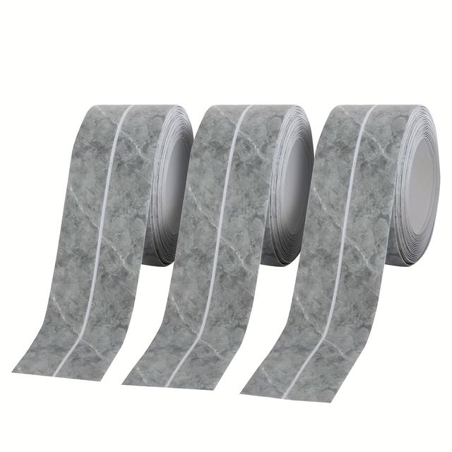 TEMU 3 рулони 1,5*125,98 дюйма самоклеюча водонепроникна стрічка для кухні, захисна стрічка для раковини, герметик для ванної кімнати, ущільнювач для плити та унітазу