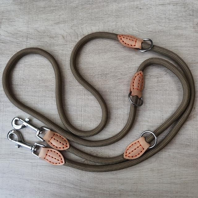 TEMU One-piece Double-ended Dog Leash For Small, Medium And Large Dogs, Outdoor Running Training Dog Round Leash For