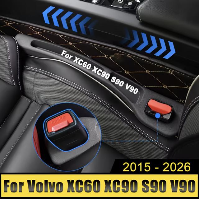 TEMU 2 szt. dla Volvo S90 V90 2015-2017 2018 2019 2020 2021 2022 2023 2024 2025 2026 Uniwersalna Taśma Organizatora Fotela Samochodowego Przeciw Przeciekom