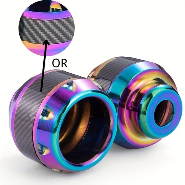 TEMU 2個セット チタン合金製 バイクフレームス アルミニウム製 フロントフォークガード 転倒防止 衝突防止ター カー バイク・スクーター・モトクロス対応