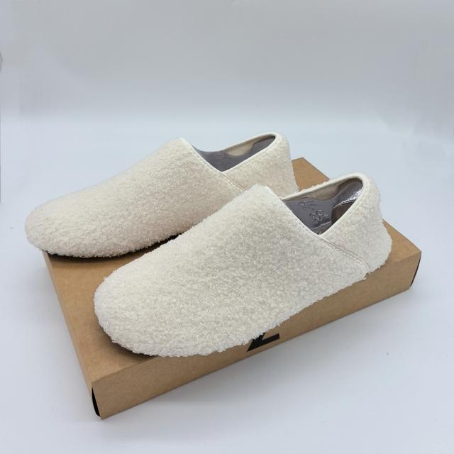 TEMU Frauen lässige Winter Hausschuhe - Einfarbige warme Stoff Hausschuhe mit Gummisohle, Slip-On , weiche Innensohle - Quanzhou gefertigt, ideal für Yoga & Lounge Wear