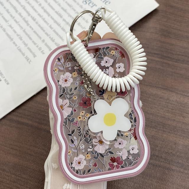 TEMU 2d Id Holder With A Full-screen , Featuring A Protective Case And A Spring Lanyard With A Pendant - An Ideal Gift For The Holidays