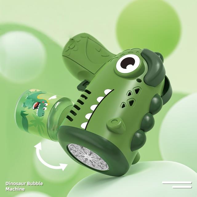 TEMU Set Of 1/2/4 - New Dinosaur Bubble Machine - Green, Purple, Orange