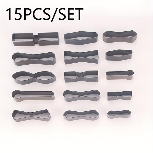 TEMU 15pcs DIY de moules de poinçonnage nœud en , outils d'estampage de poinçons manuels en décorations de nœuds de faits