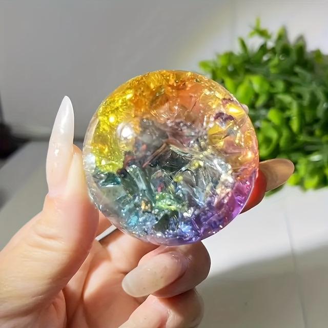 TEMU 1 ชิ้น ลูกบอลน้ำแข็งระเบิดสวยงาม - ของตกแต่งบ้านสมบูรณ์แบบ, ของตกแต่งโต๊ะทำงาน, และไอเดียของขวัญสุดพิเศษ