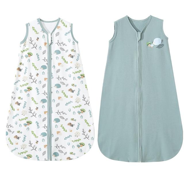 TEMU Új kétrészes ujjatlan kerek szárú tiszta baba hálózsák