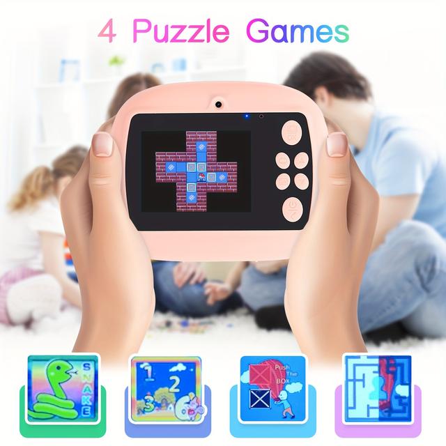 TEMU Besswin Kids Camera Instant Print, 48mp Kids Digital Camera Instant Camera For Kids With 3 Rolls Print Paper & 32g Card, 1080p Video Toy For Boys Girls 3-12 Birthday , Pink