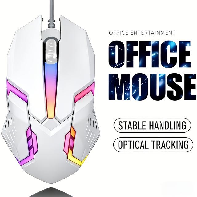 TEMU G6 Wired Gaming Mouse With Colorful Breathing Light For Pubg And Esports