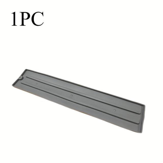 TEMU 1pc Silicone Narrow Pot Lid Holder, Kitchen Storage Mat, Multi-functional Household Countertop Anti-slip Drain Pad With Wall Mounting Option For Cutting Boards, Spatulas, Pots & Pan Covers