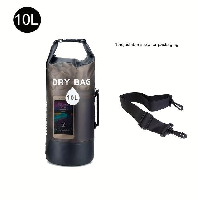 TEMU Pvc Dry Bag For Rafting, Swimming, And Boating; Dry Backpack Made Of Pvc, Designed To Float And Keep Your Dry While Hiking